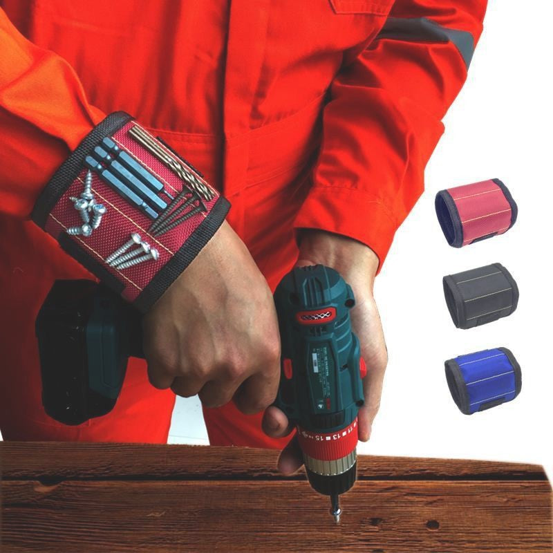 Tool Belt Magnetic Wristband for Holding Screws, Nails, Drill Bits
