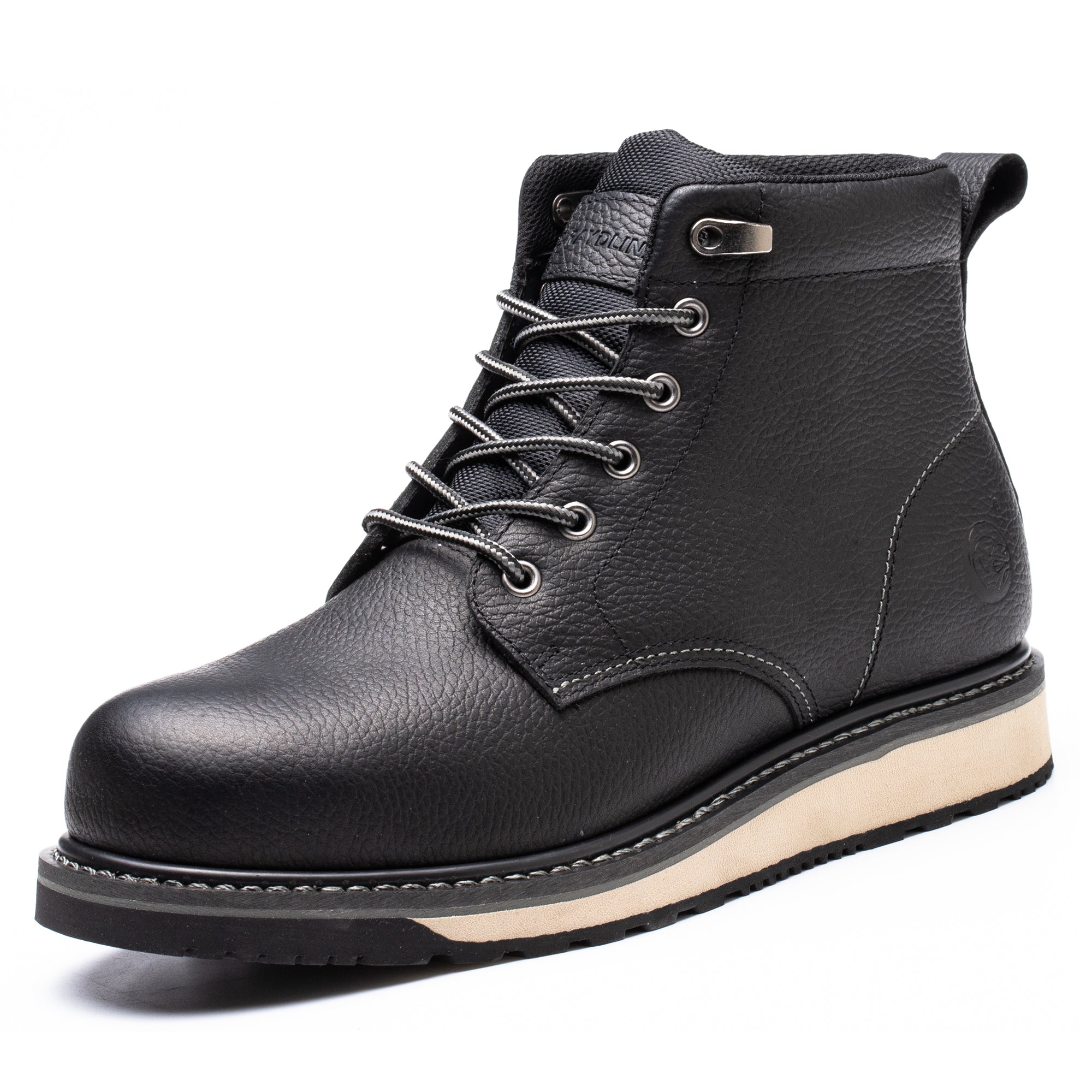 QLTY  Work Boot - The DNVR Steel Toe - Safety Toe, Moc Toe, Goodyear Welt,  White Sole, 6” - QLTY Work Boots