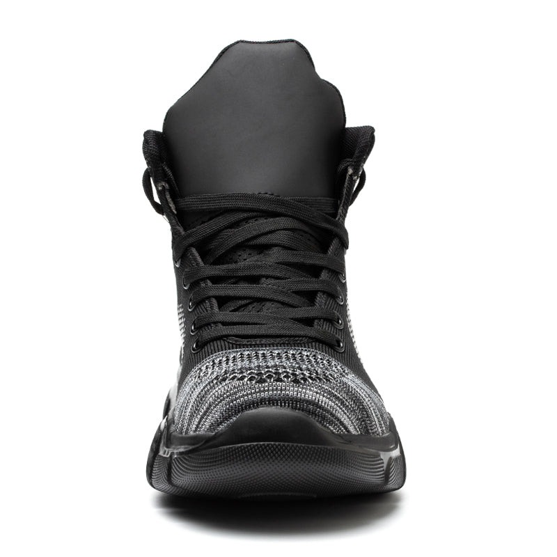 G63 Steel Toe Work Boots Black  Safety Shoes Lightweight for Men Women