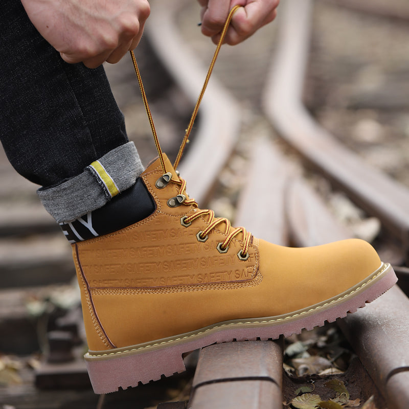 Waterproof Spark-proof Steel Toe Safety Work Boots - 661/636