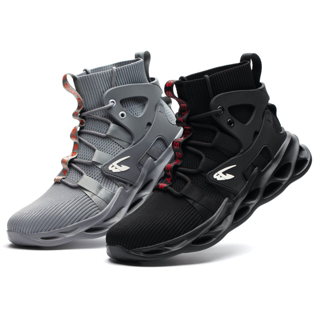 799 High Top Steel Toe Non-Slip Work Boots Black/Grey